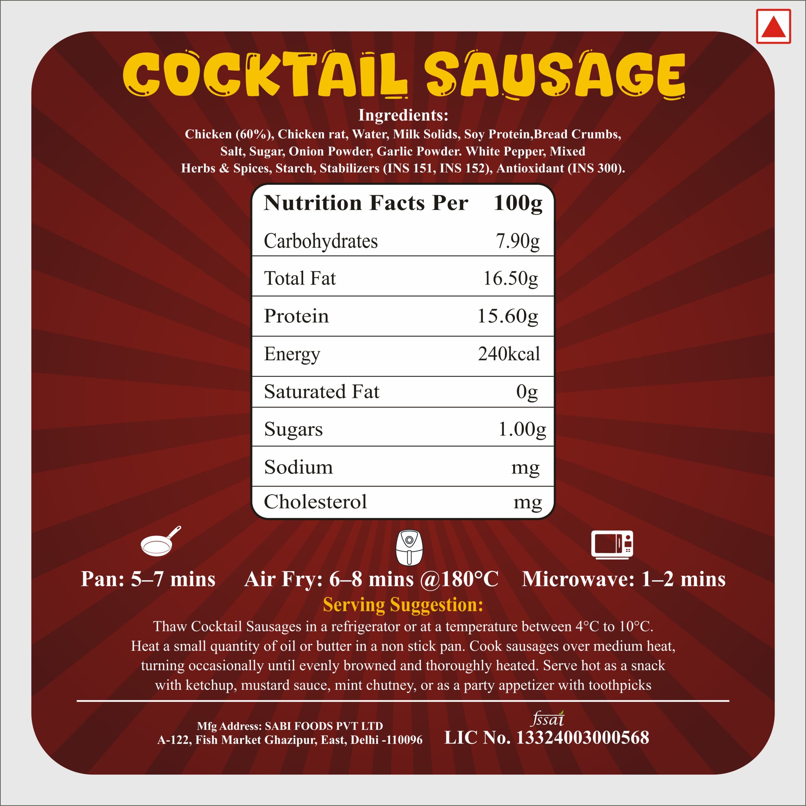 COCKTAIL SAUSAGE