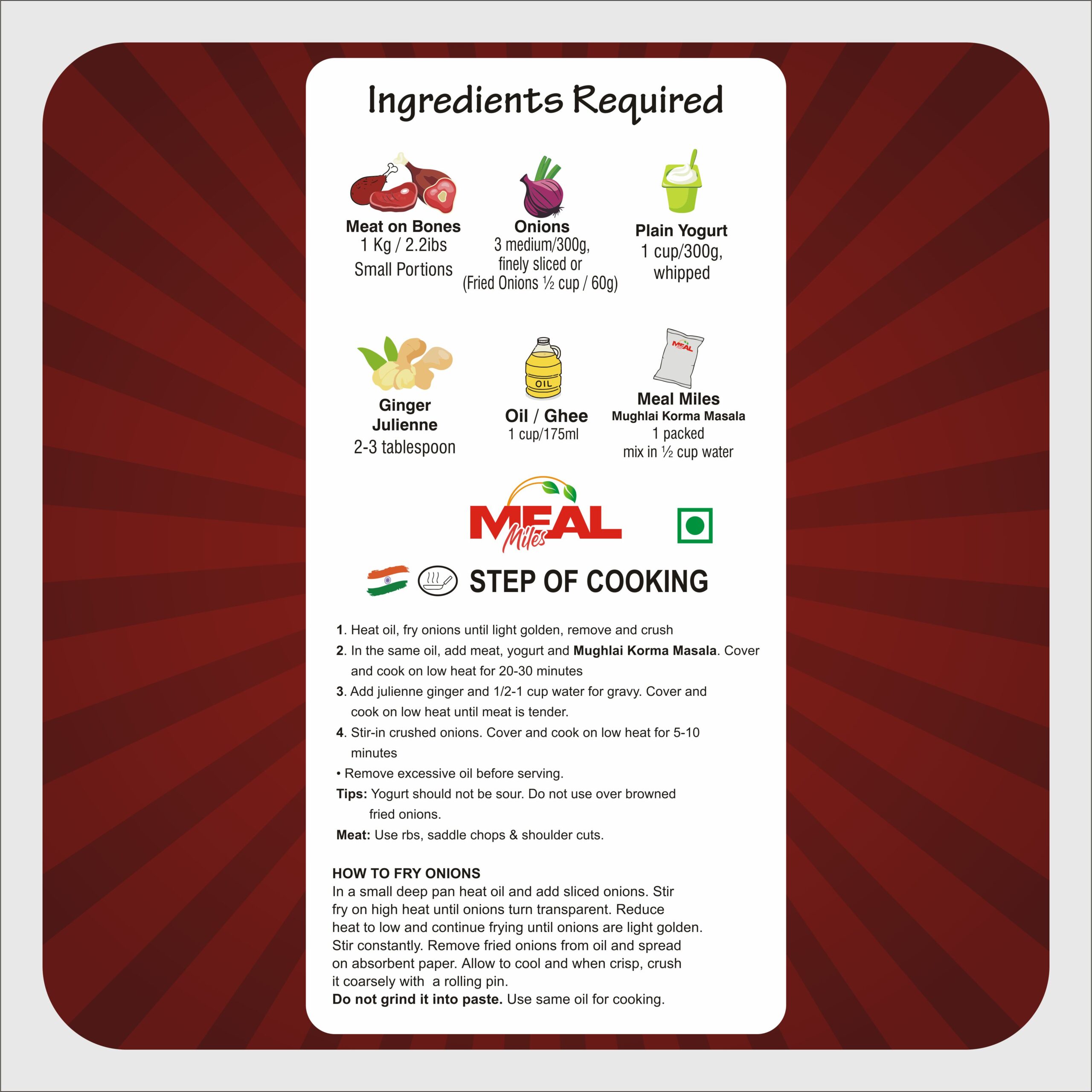 MUGLAHI KORMA MASALA