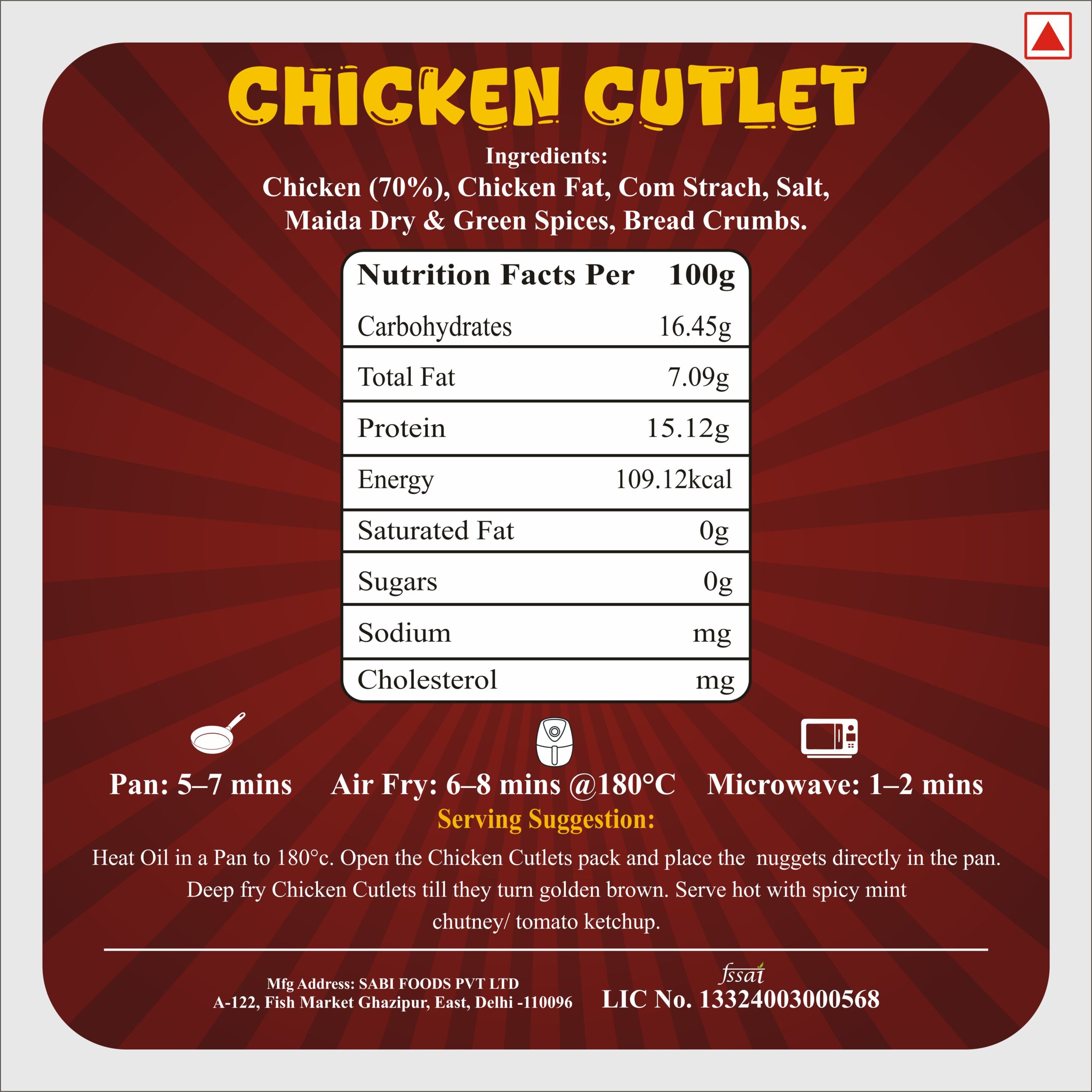 CHICKEN CUTLETS