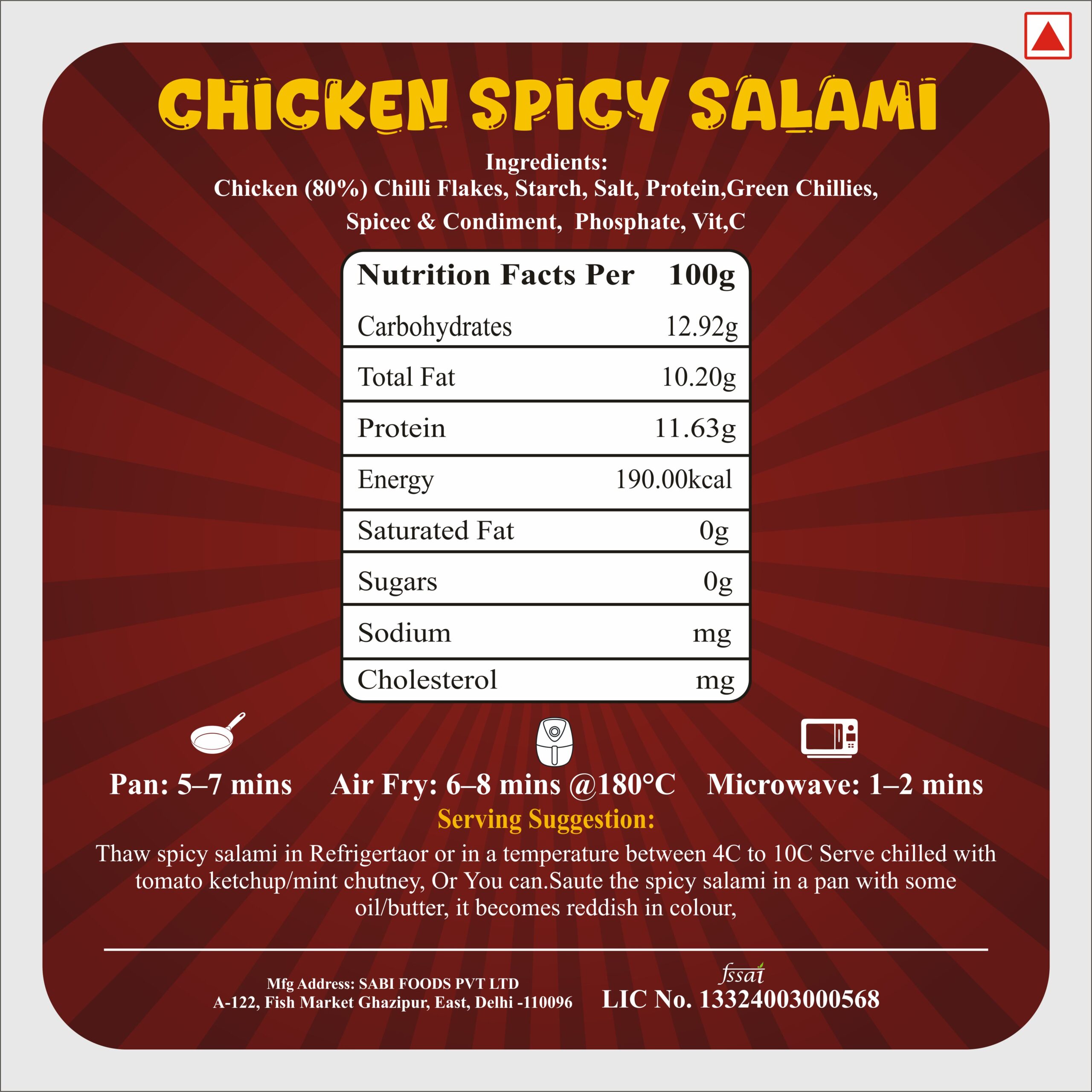 CHICKEN SALAMI SPICY