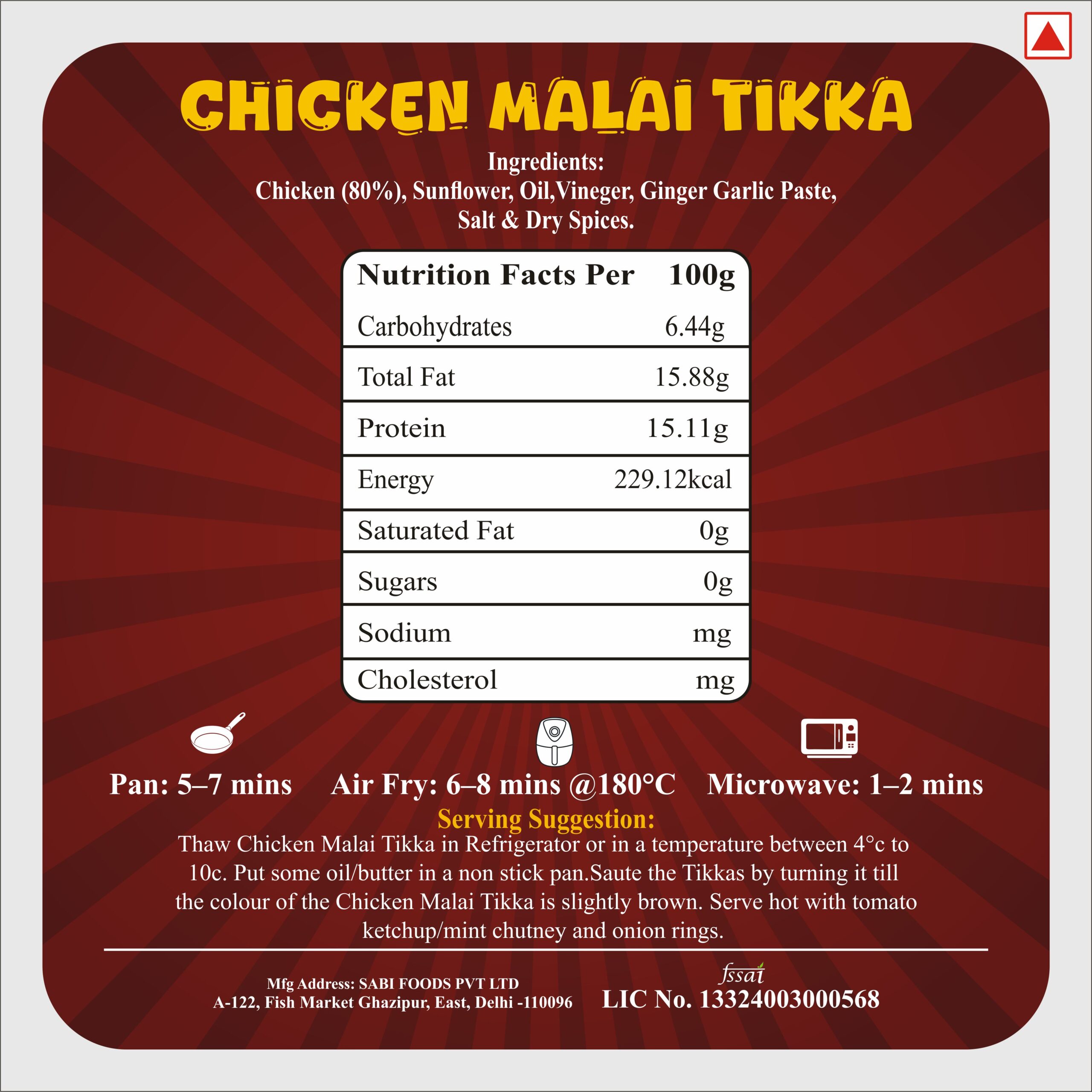 CHICKEN MALAI TIKKA